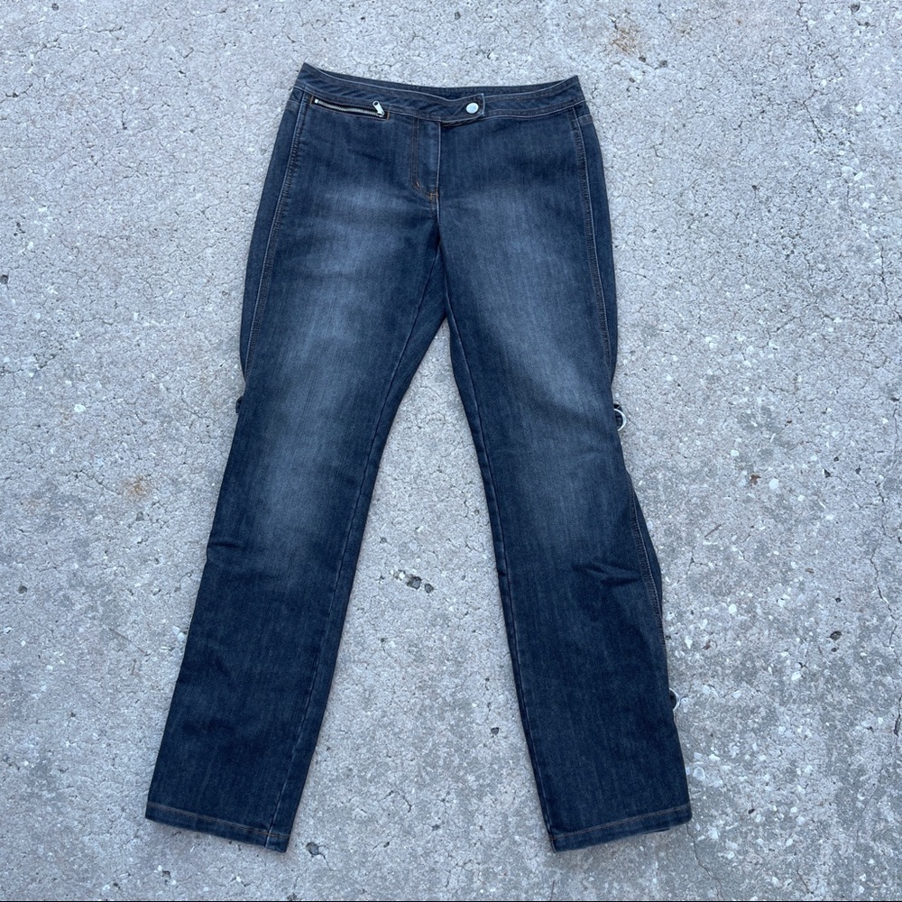The Limited Vintage Cyber Y2K Moto Utility D-Ring Jeans Size 6